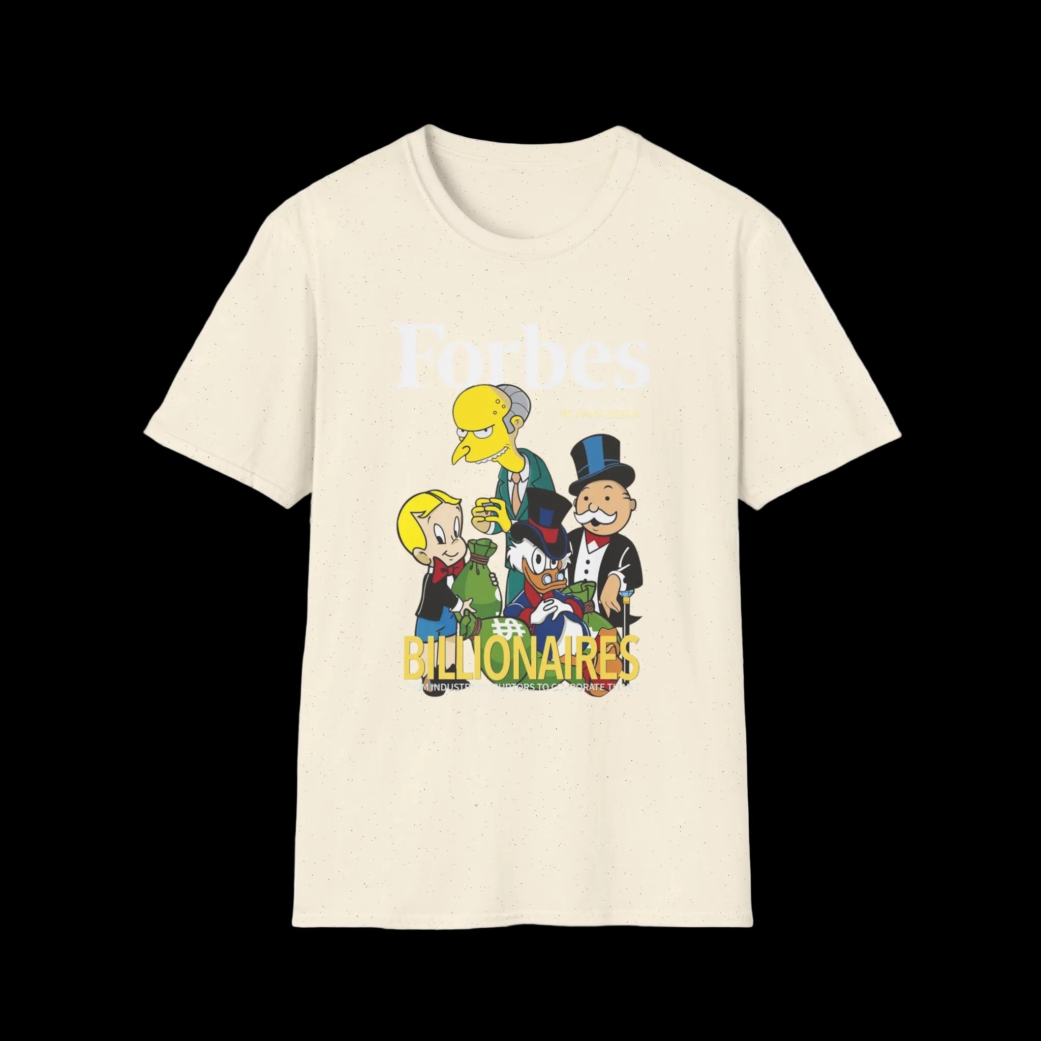 T-Shirt — 'Billionaires' Cartoon Parody Graphic Tee