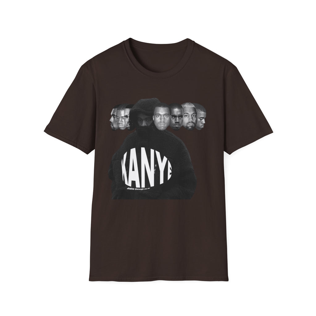Graphic T‑Shirt — Retro Multiple Faces 'KANYE' Design