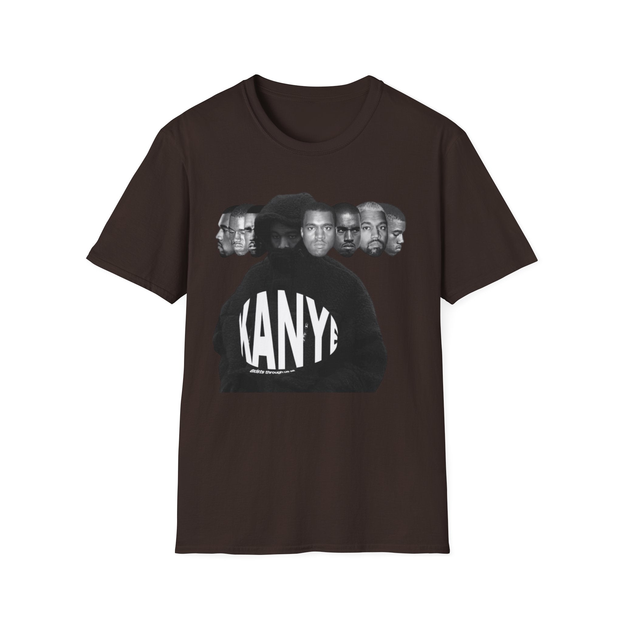 Graphic T‑Shirt — Retro Multiple Faces 'KANYE' Design