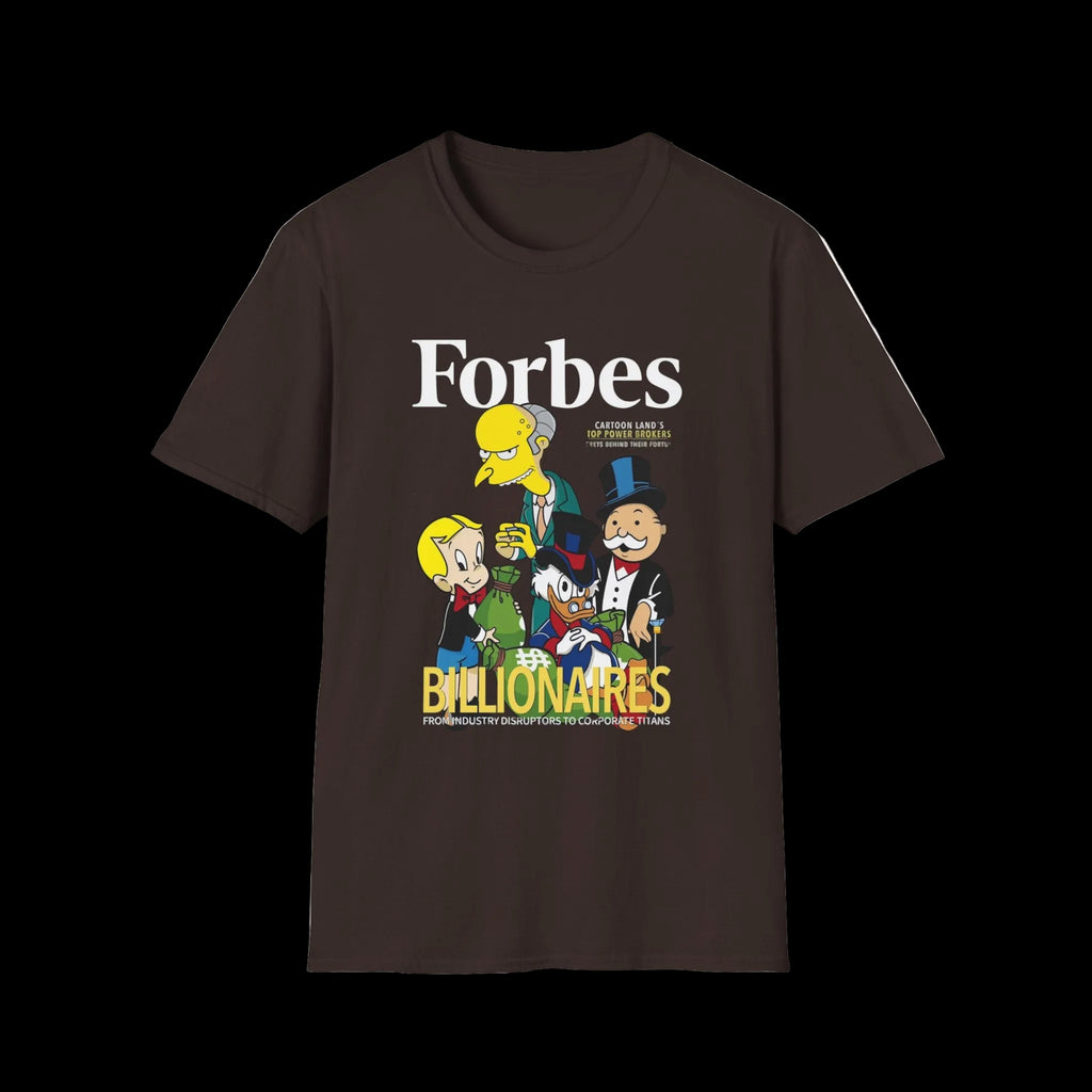 T-Shirt — 'Billionaires' Cartoon Parody Graphic Tee