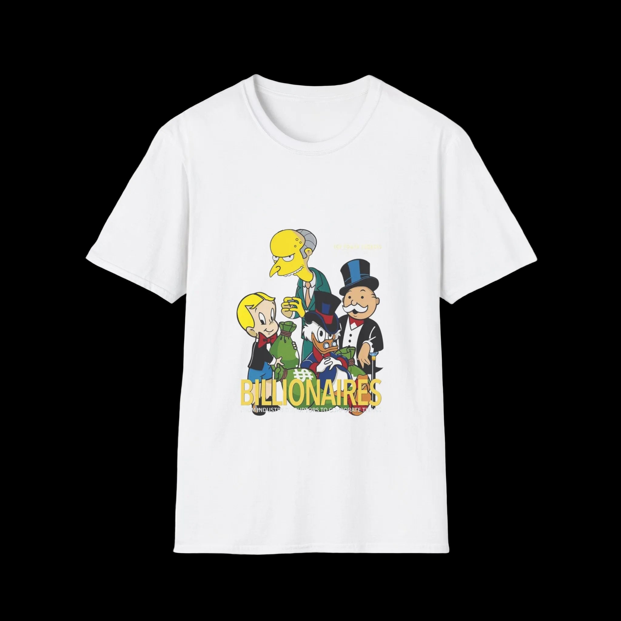 T-Shirt — 'Billionaires' Cartoon Parody Graphic Tee