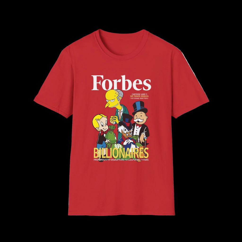 T-Shirt — 'Billionaires' Cartoon Parody Graphic Tee
