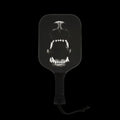 Aggressive Dog Skull Pickleball Paddle Set — Black Jaw Design Kit