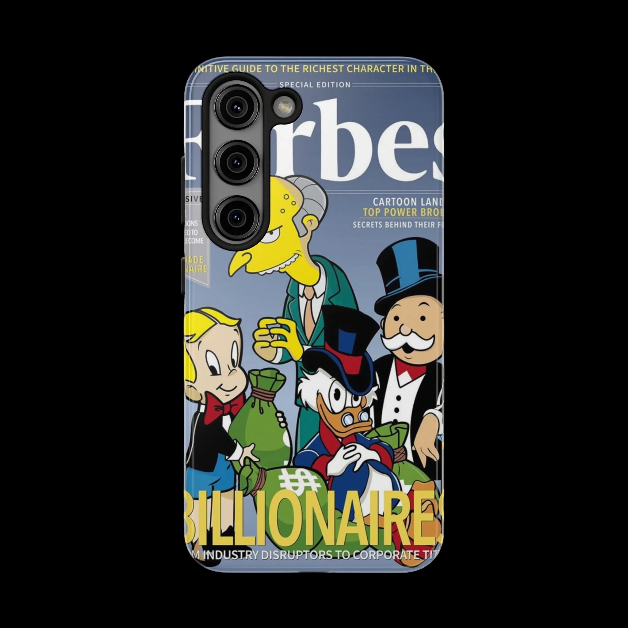 Tough Phone Case — Cartoon Millionaire Magazine Design