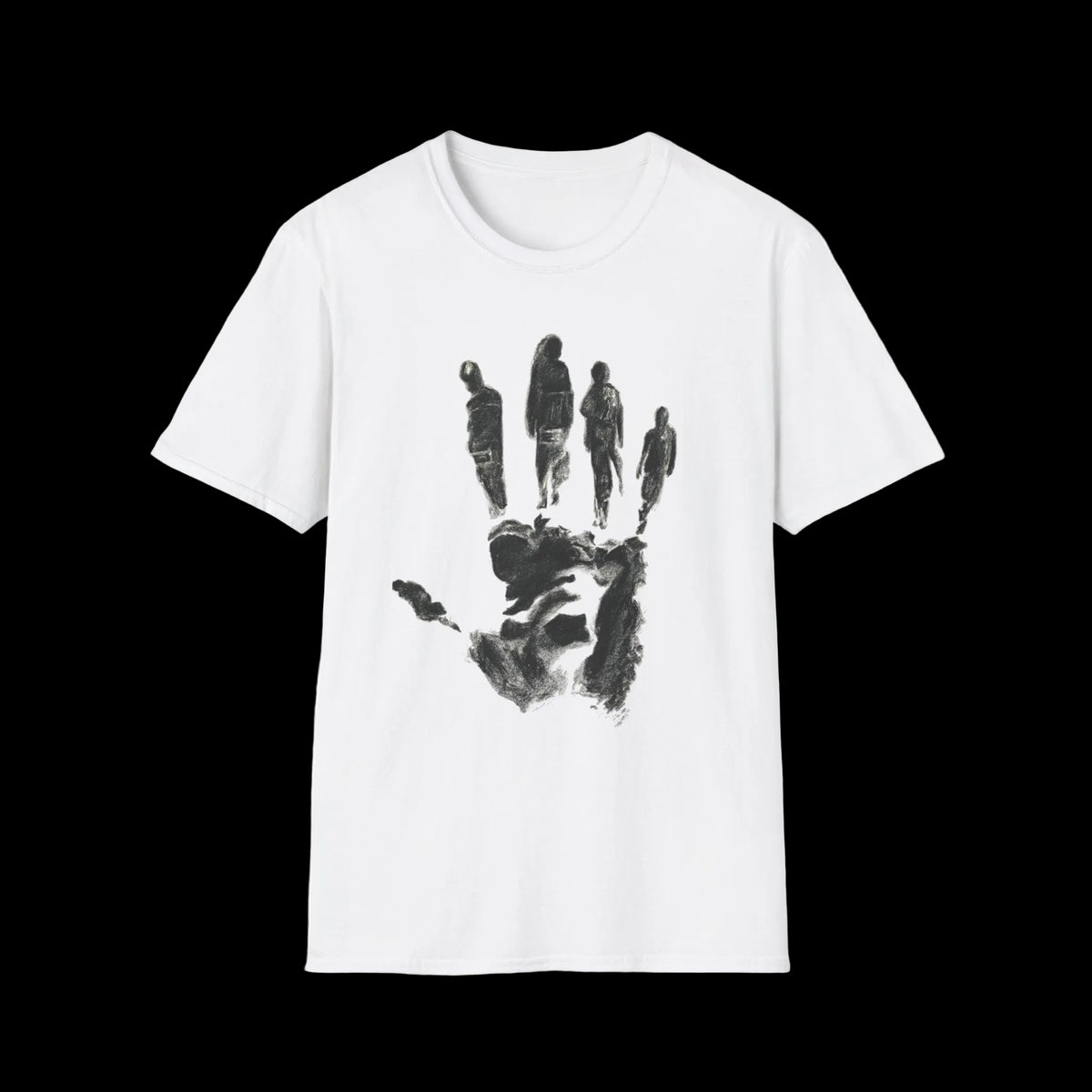 Abstract Handprint Silhouette T-Shirt