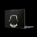 Matte MacBook Case — Black Roaring Bear Jaw Laptop Skin