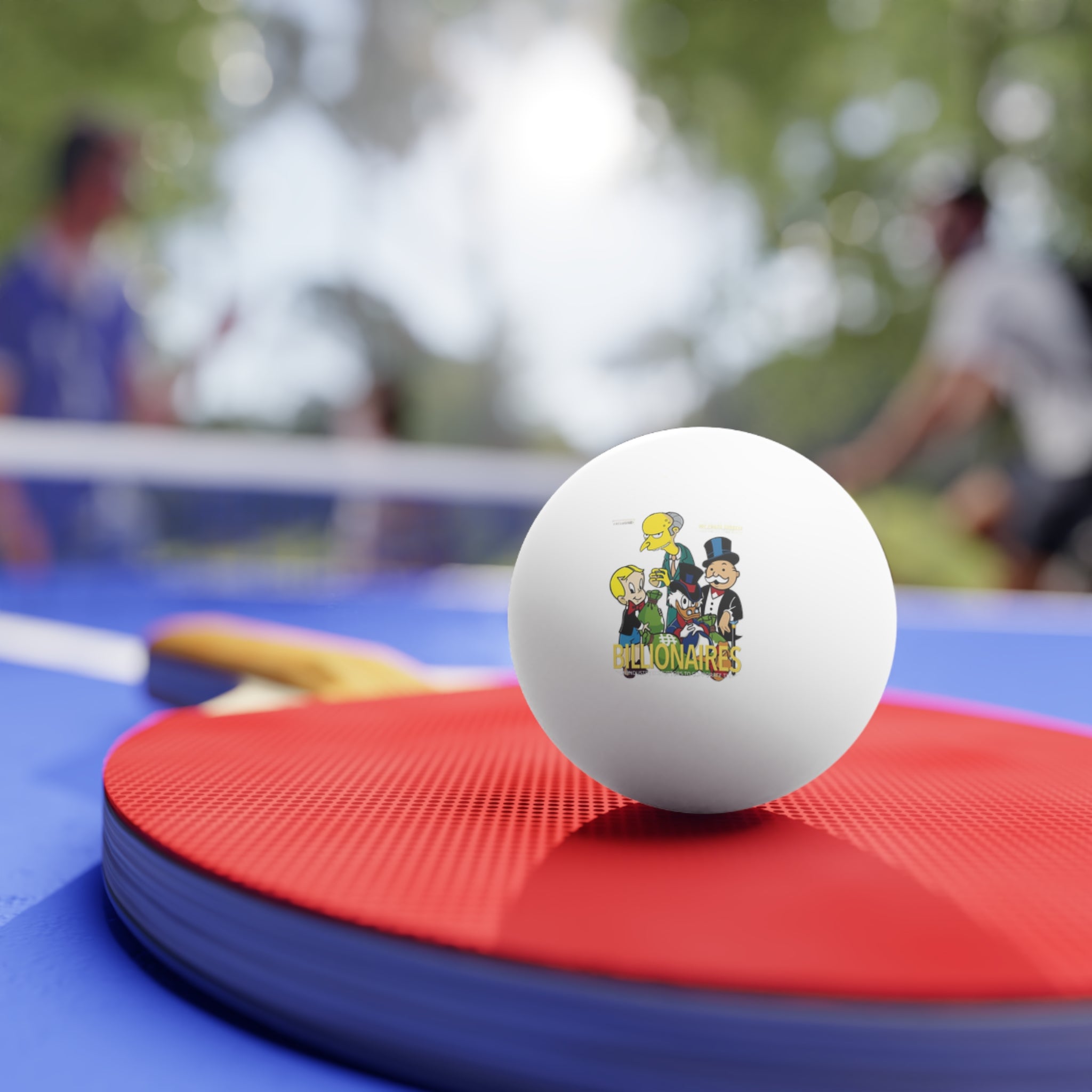 Ping Pong Balls — 6-Pack “Billionaires” Logo Table Tennis Balls