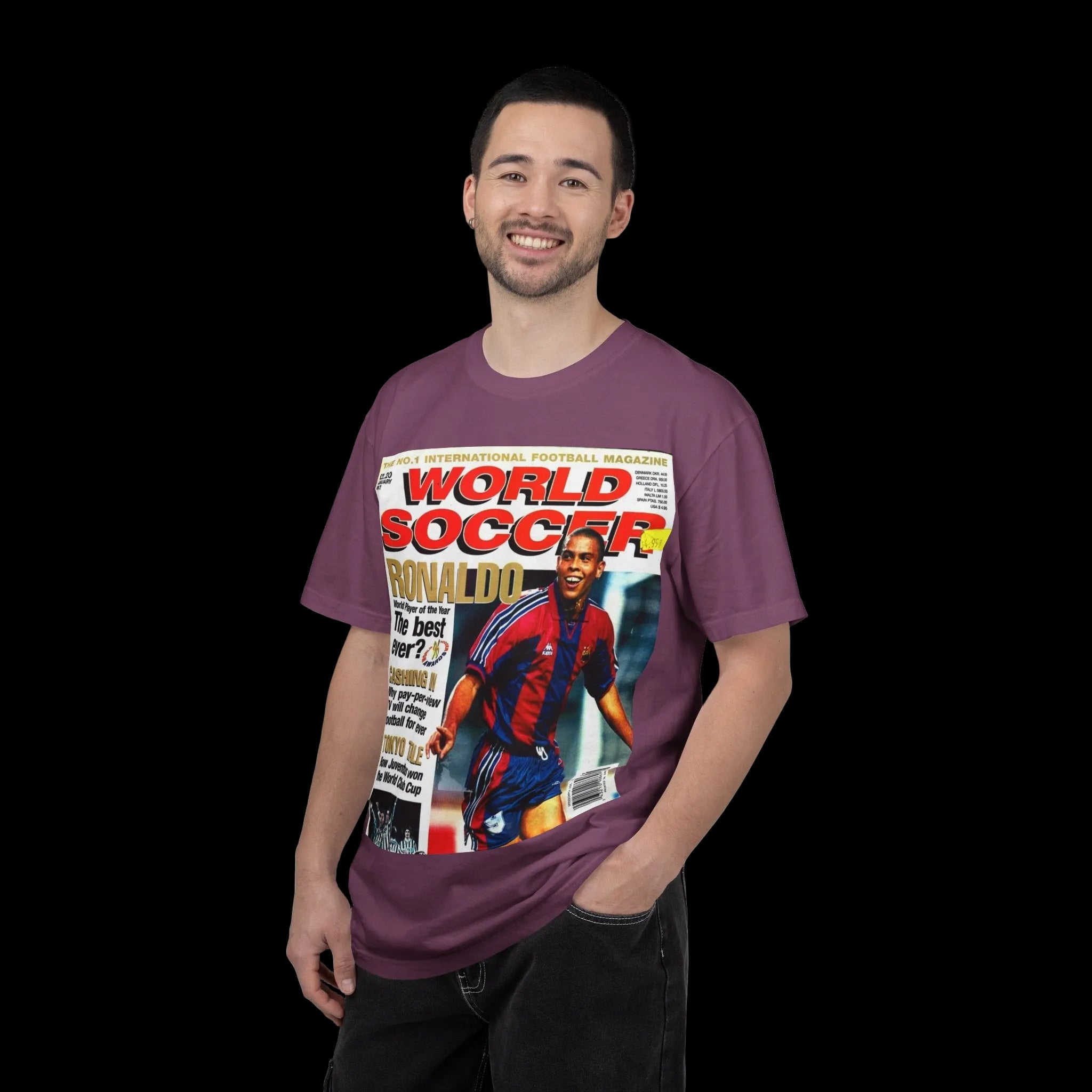 R9 World Soccer Magazine Cover T-Shirt