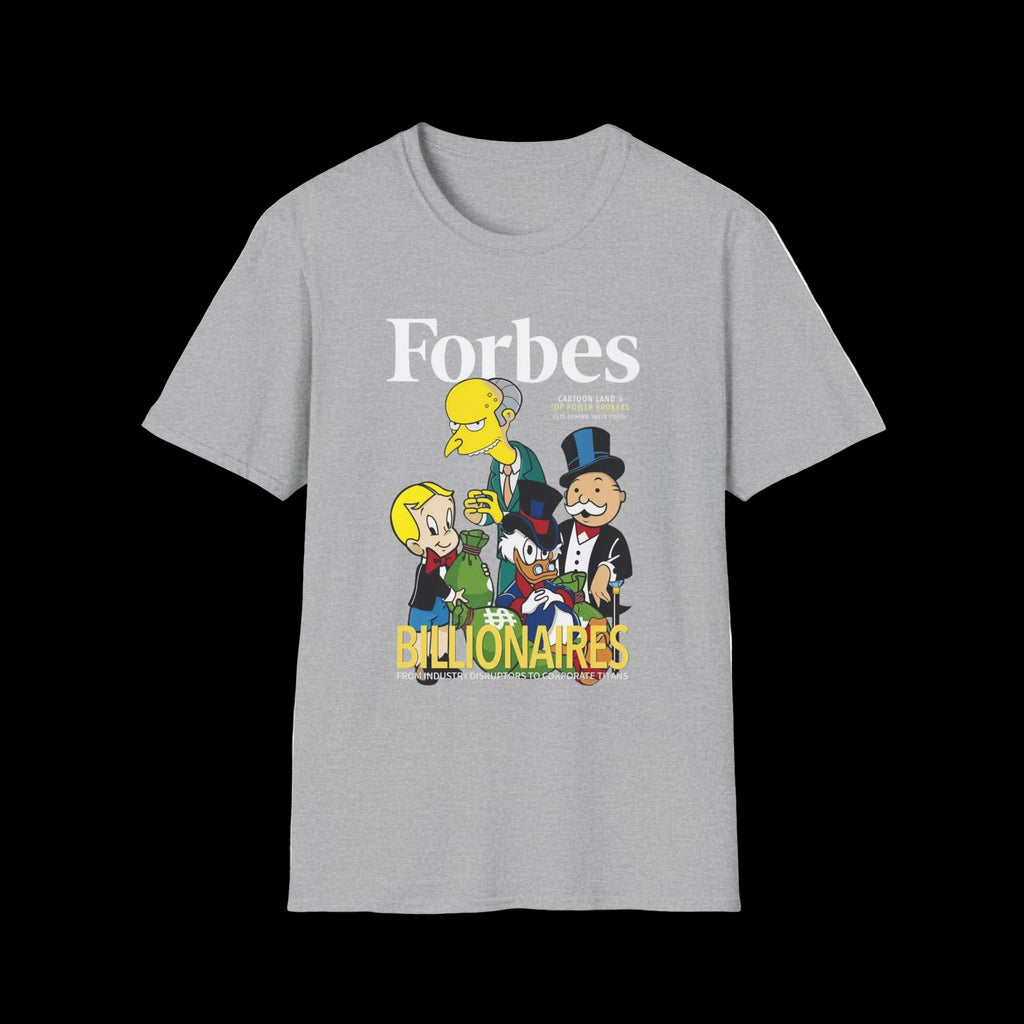 T-Shirt — 'Billionaires' Cartoon Parody Graphic Tee