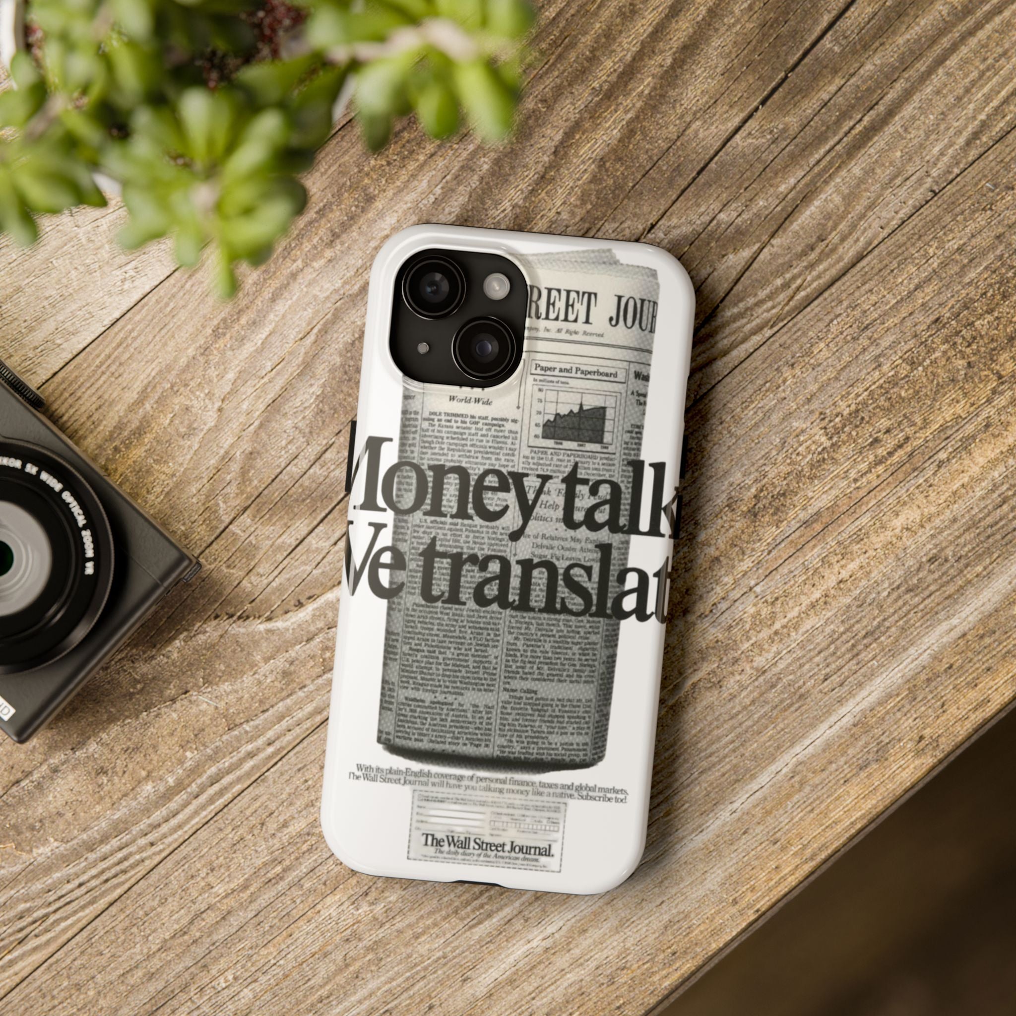 WSJ 'Money Talks, We Translate' Phone Case