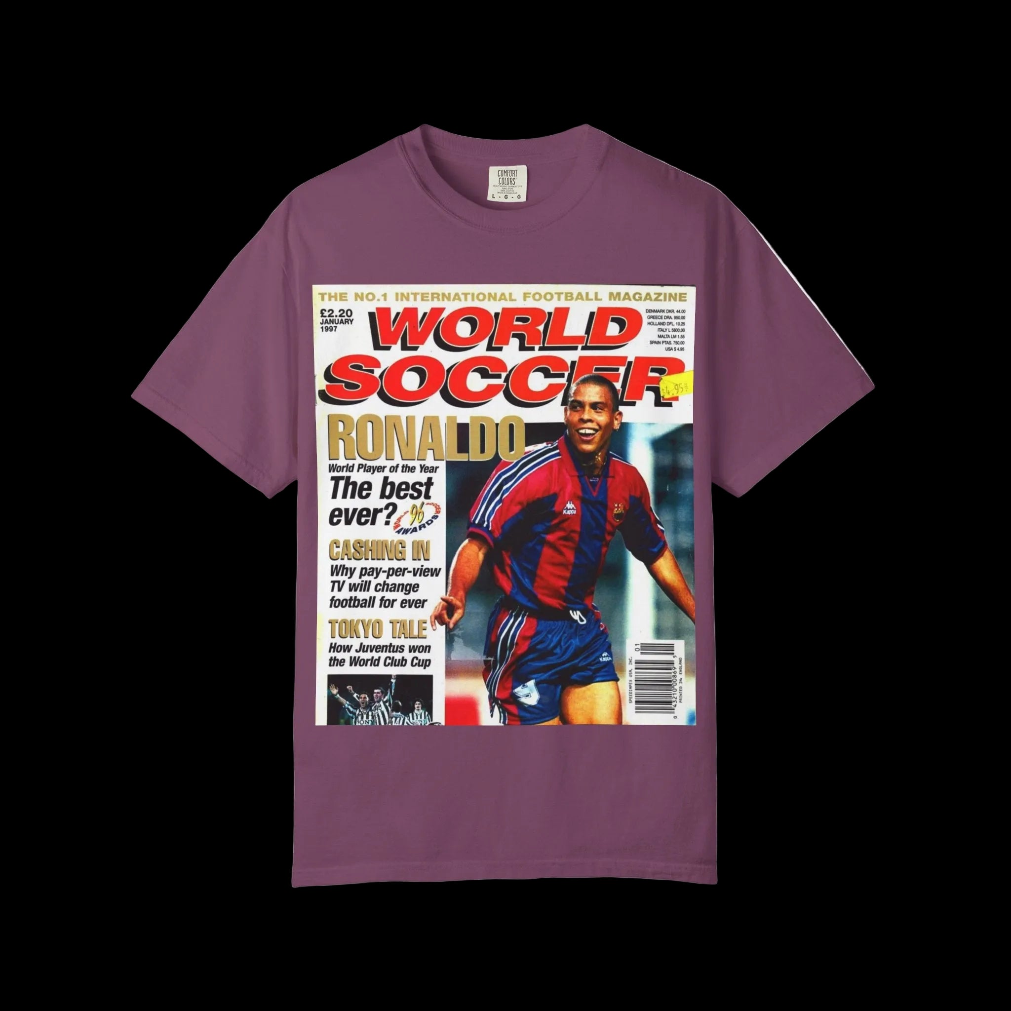 R9 World Soccer Magazine Cover T-Shirt