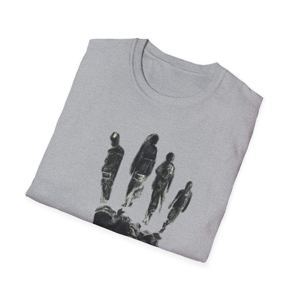 Abstract Handprint Silhouette T-Shirt
