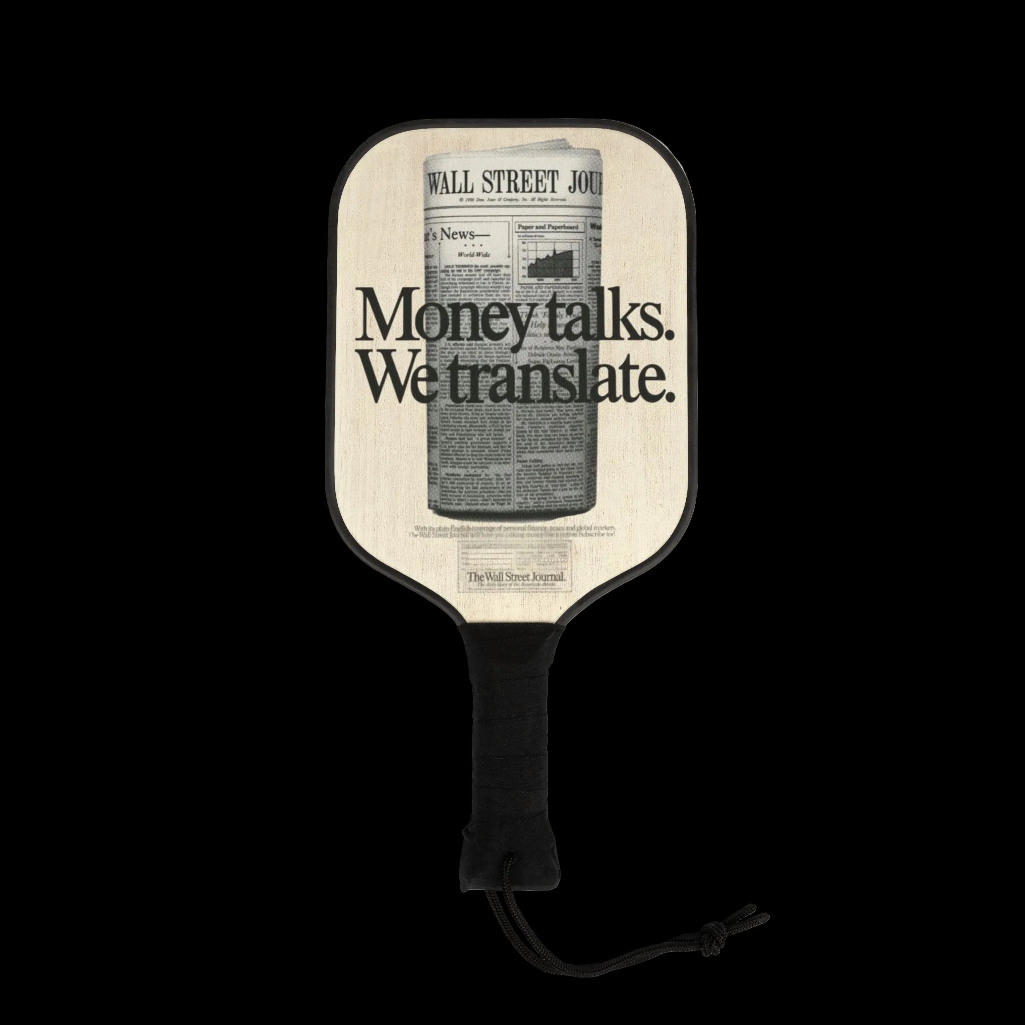 WSJ 'Money Talks. We Translate' Pickleball Paddle Set
