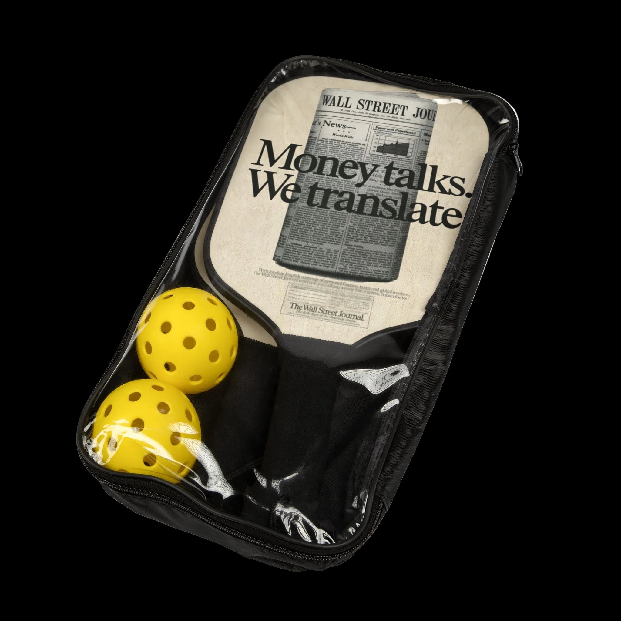 WSJ 'Money Talks. We Translate' Pickleball Paddle Set