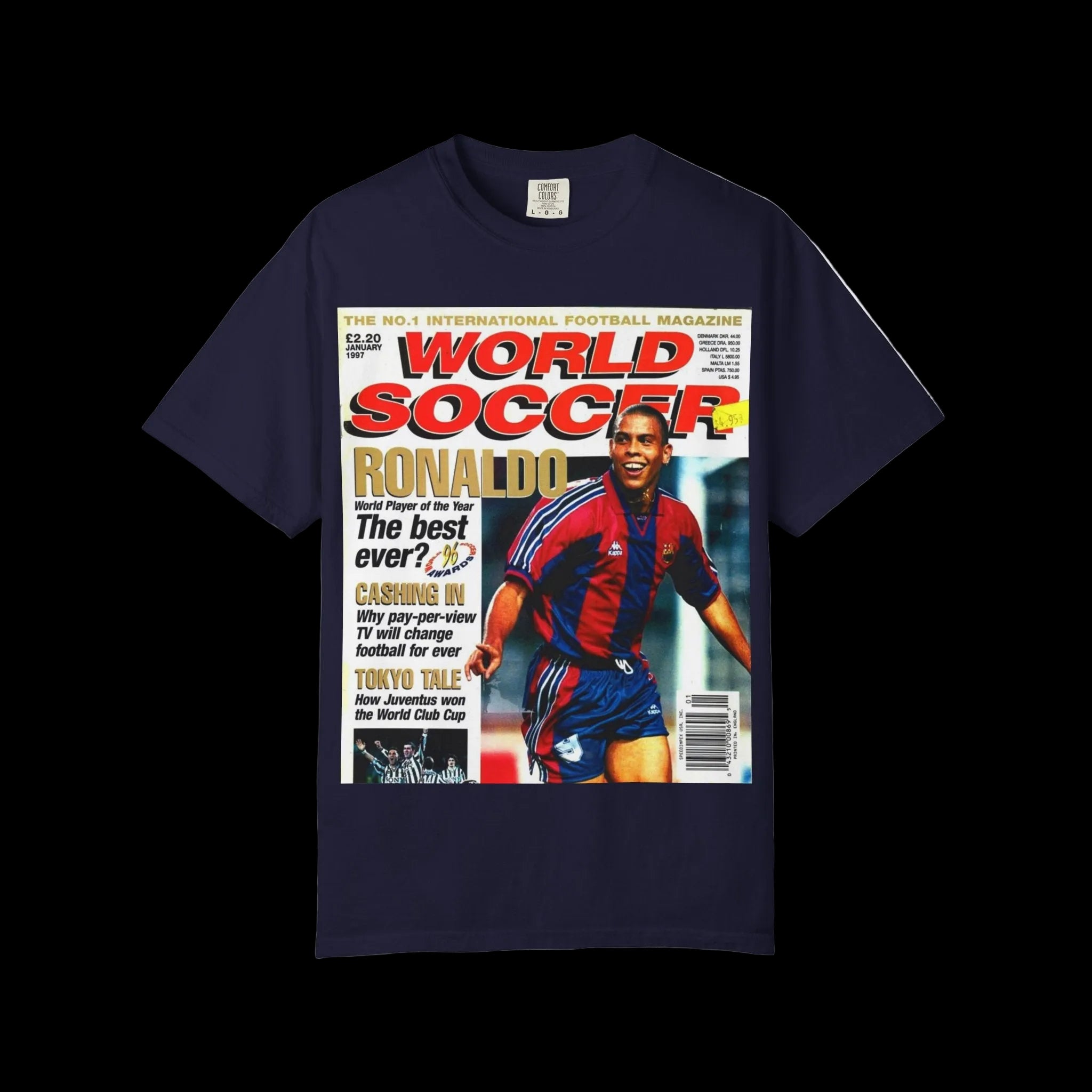 R9 World Soccer Magazine Cover T-Shirt