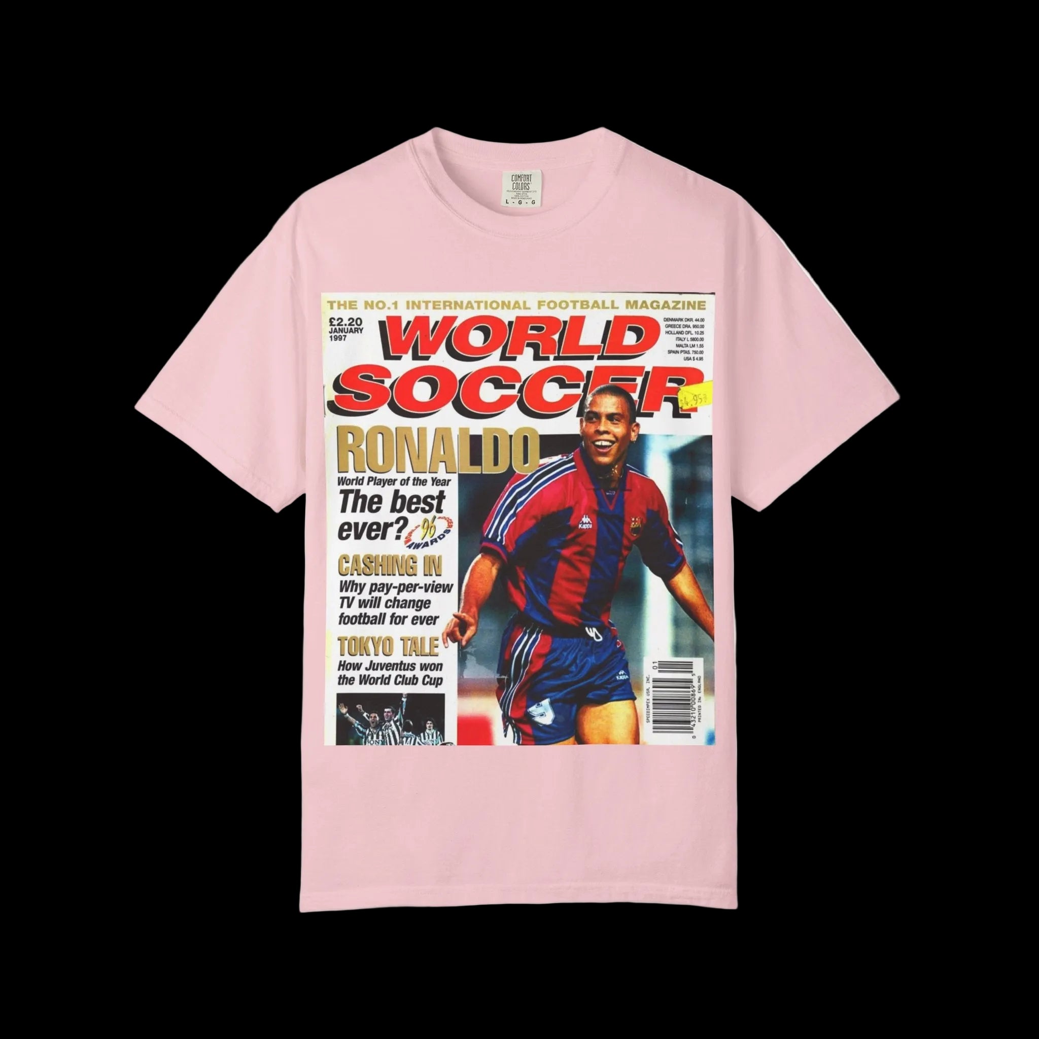 R9 World Soccer Magazine Cover T-Shirt