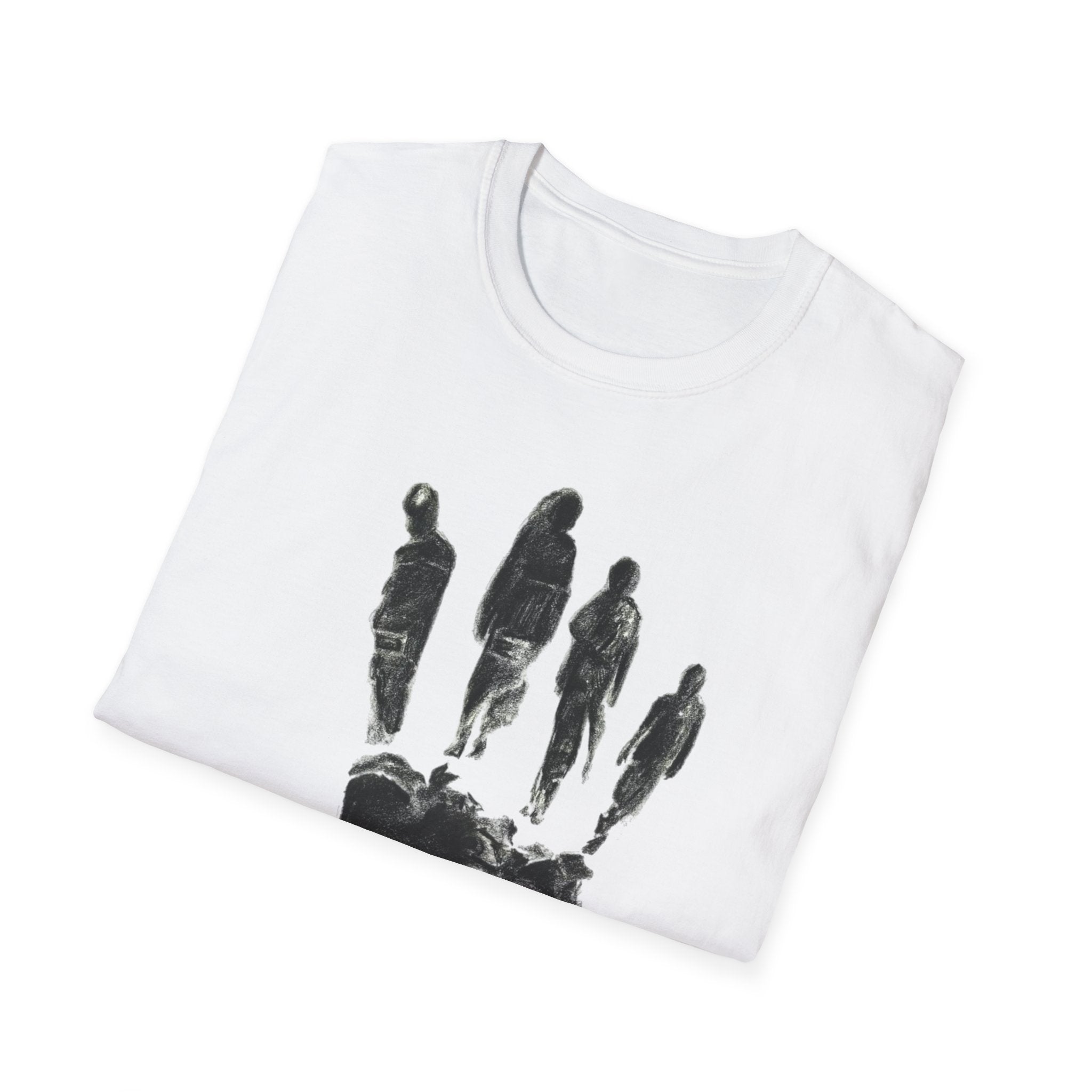 Abstract Handprint Silhouette T-Shirt