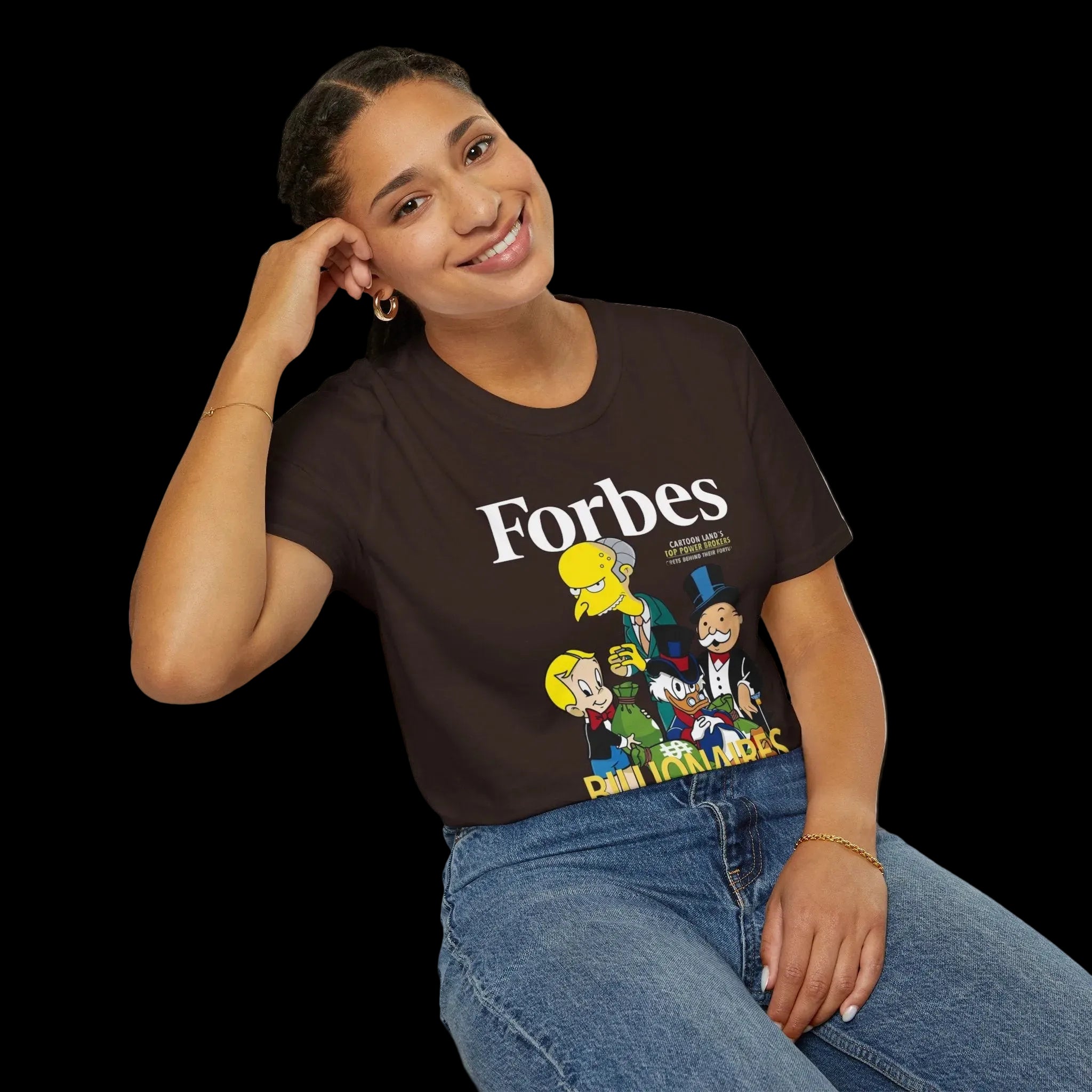 T-Shirt — 'Billionaires' Cartoon Parody Graphic Tee