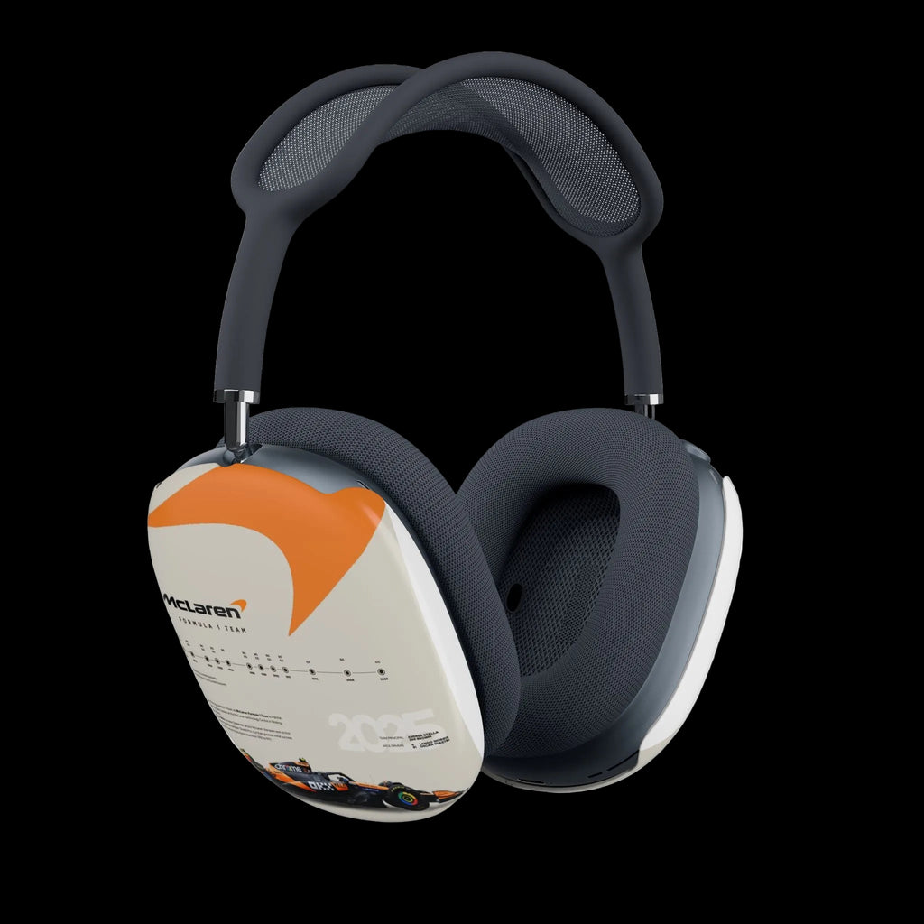McLaren Racing AirPods Max Case — Orange Swoosh Formula 1 Design
