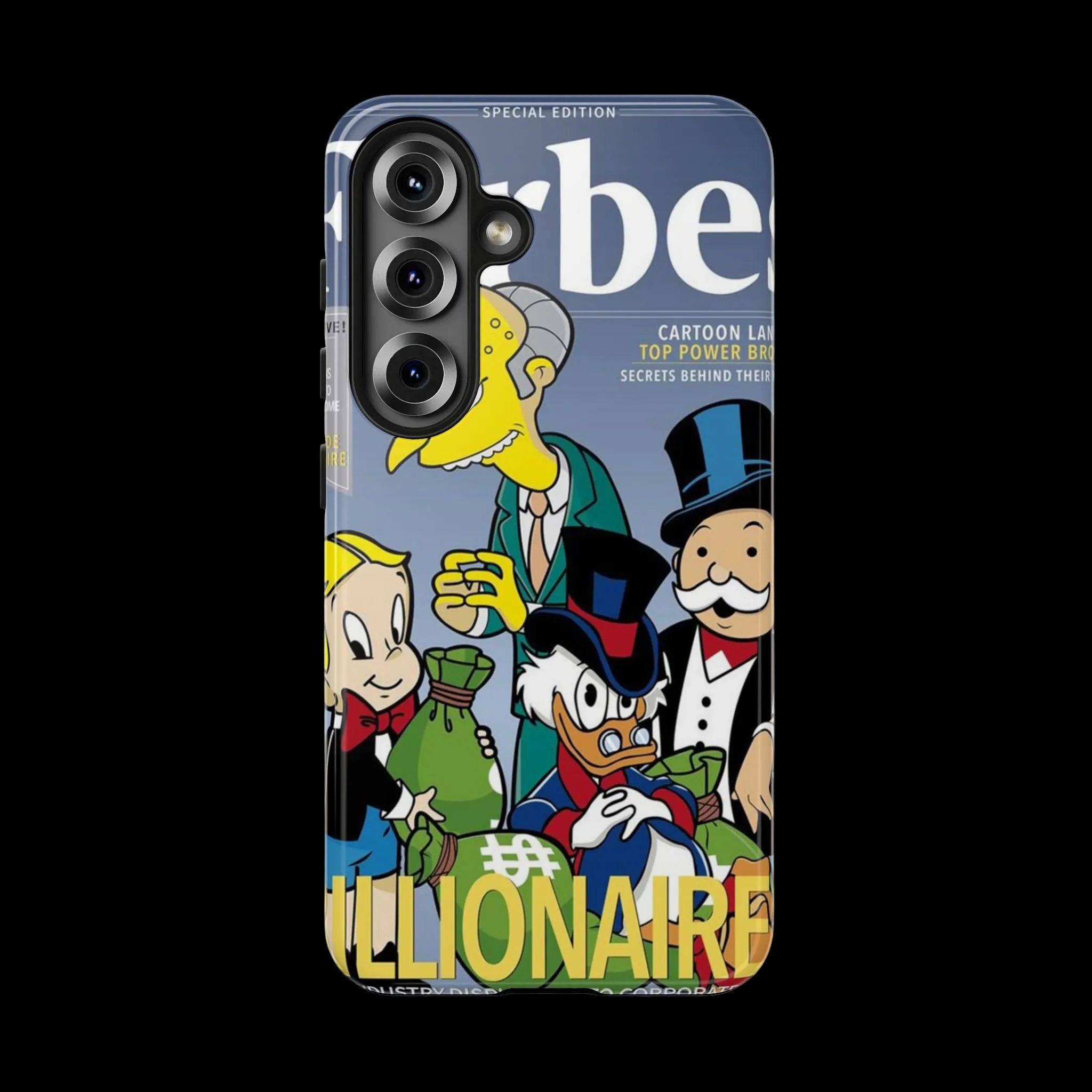 Tough Phone Case — Cartoon Millionaire Magazine Design