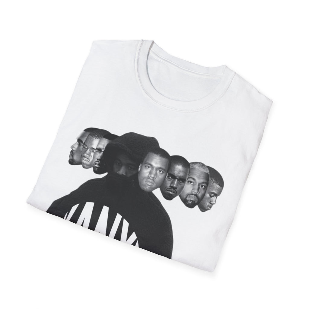 Graphic T‑Shirt — Retro Multiple Faces 'KANYE' Design