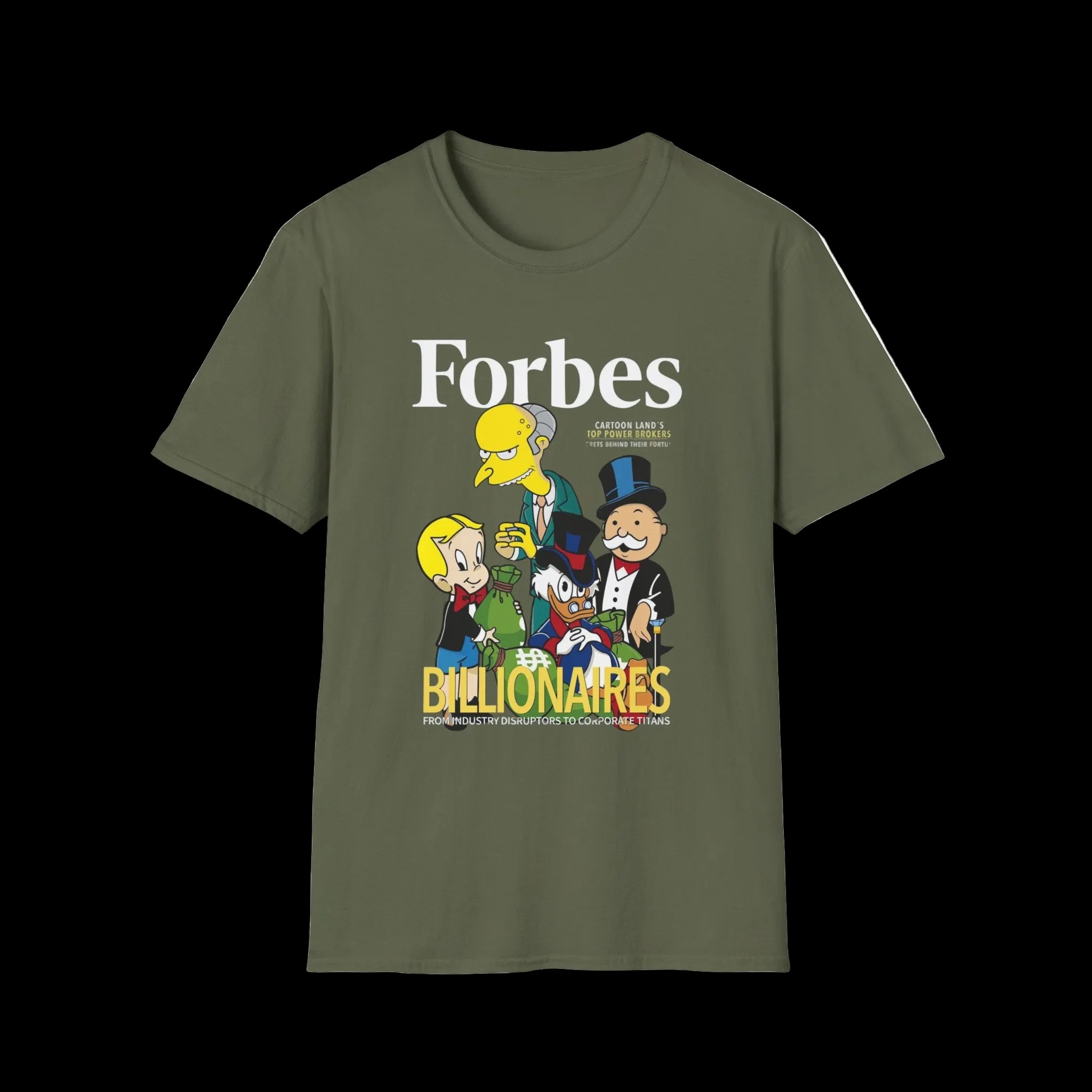 T-Shirt — 'Billionaires' Cartoon Parody Graphic Tee