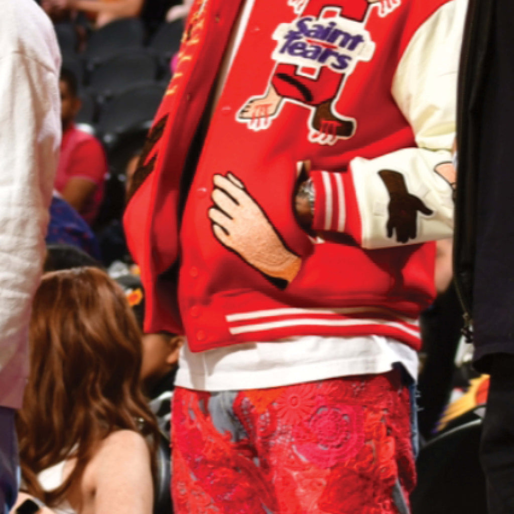 SAINT MICHAEL X DENIM TEARS Saint Tears Varsity Jacket