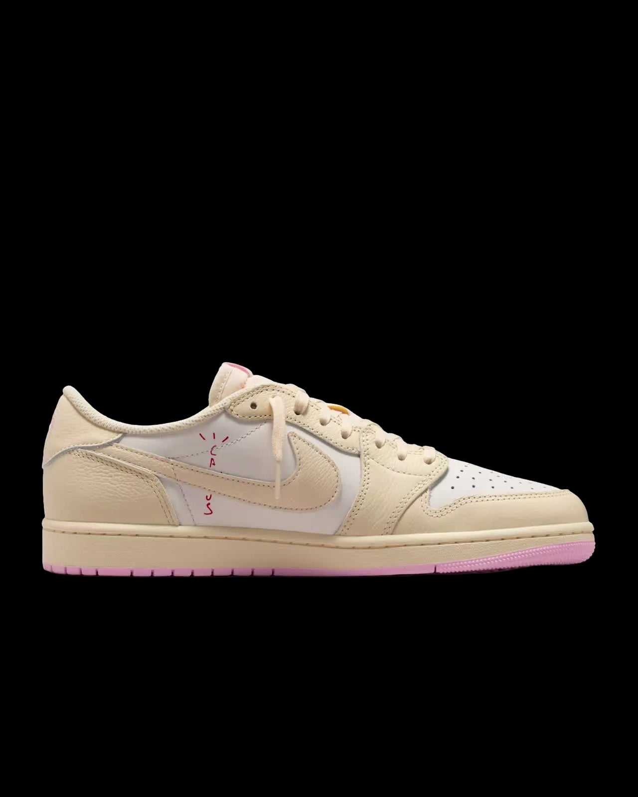 Air Jordan 1 Low x Travis Scott Muslin and Shy Pink