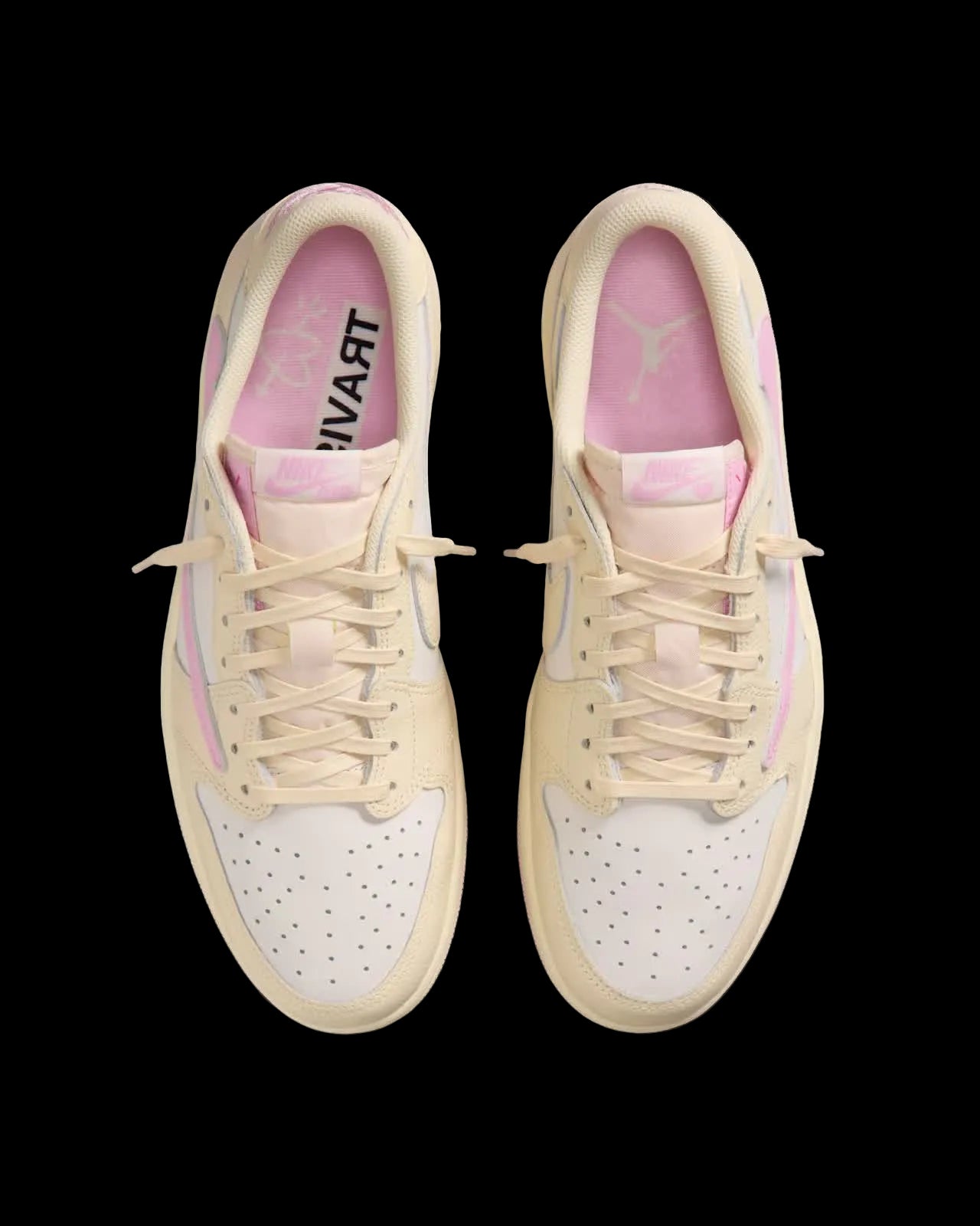 Air Jordan 1 Low x Travis Scott Muslin and Shy Pink
