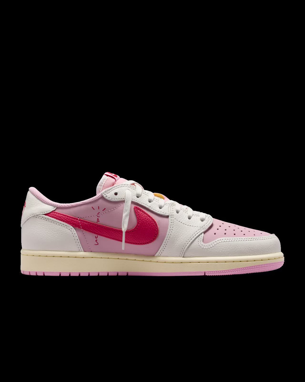 Air Jordan 1 Low x Travis Scott Shy Pink and Tropical Pink