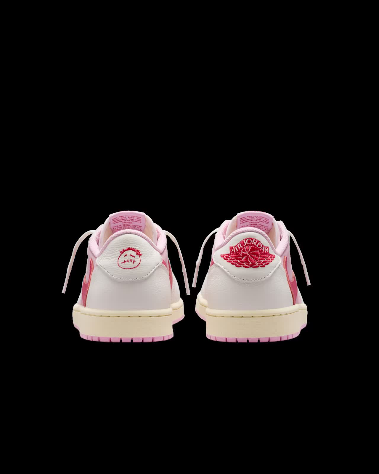 Air Jordan 1 Low x Travis Scott Shy Pink and Tropical Pink