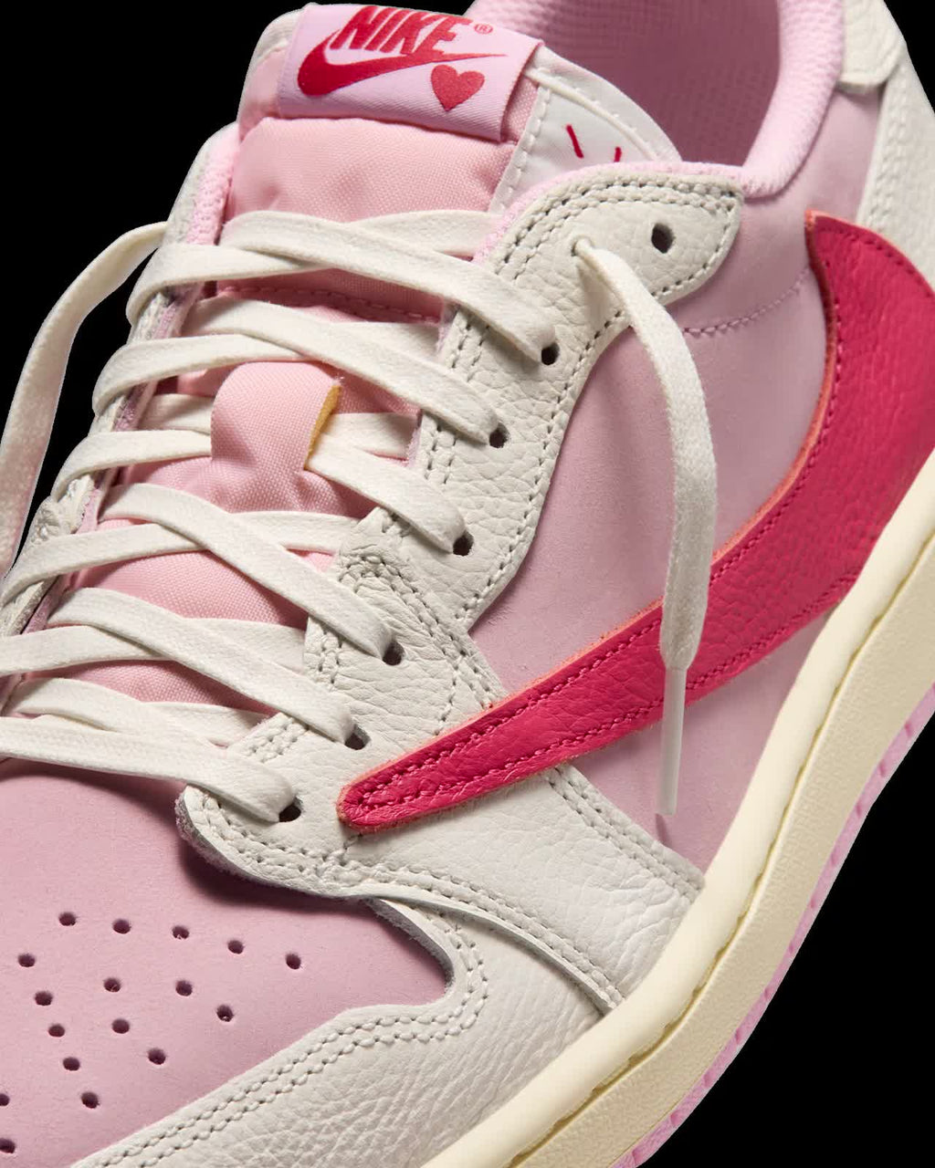 Air Jordan 1 Low x Travis Scott Shy Pink and Tropical Pink