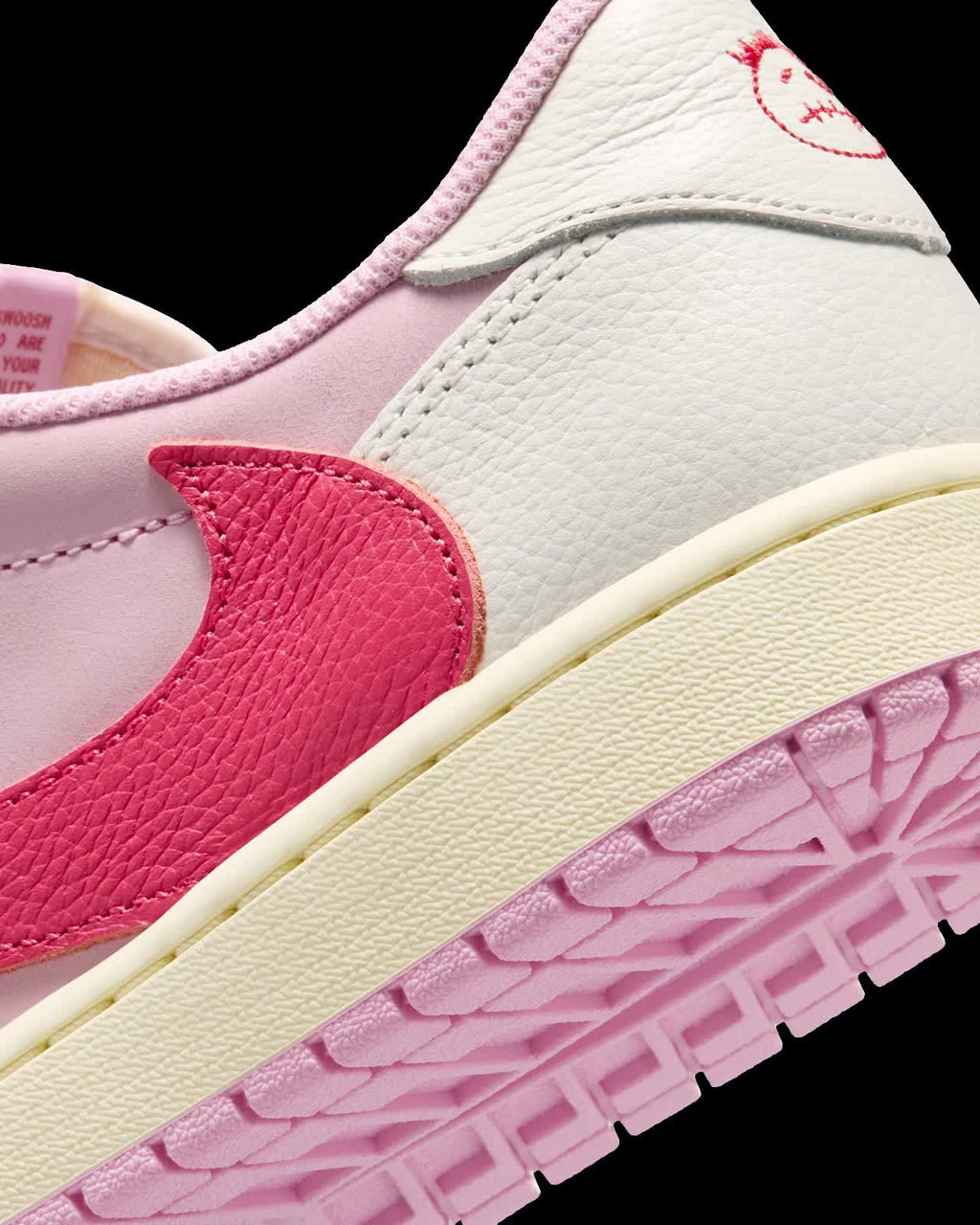 Air Jordan 1 Low x Travis Scott Shy Pink and Tropical Pink