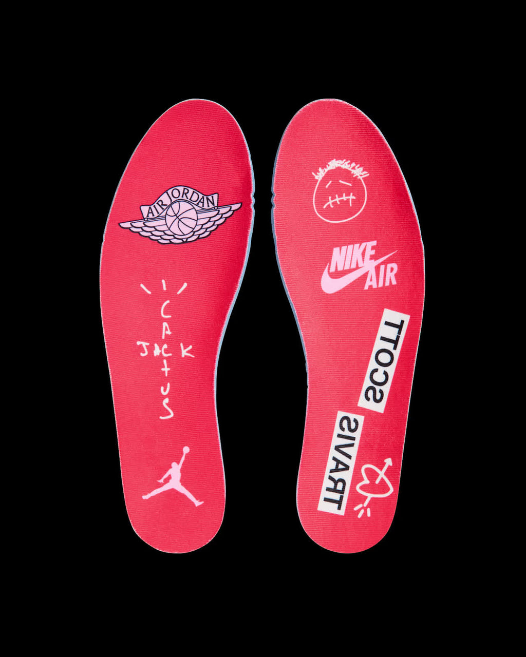 Air Jordan 1 Low x Travis Scott Shy Pink and Tropical Pink