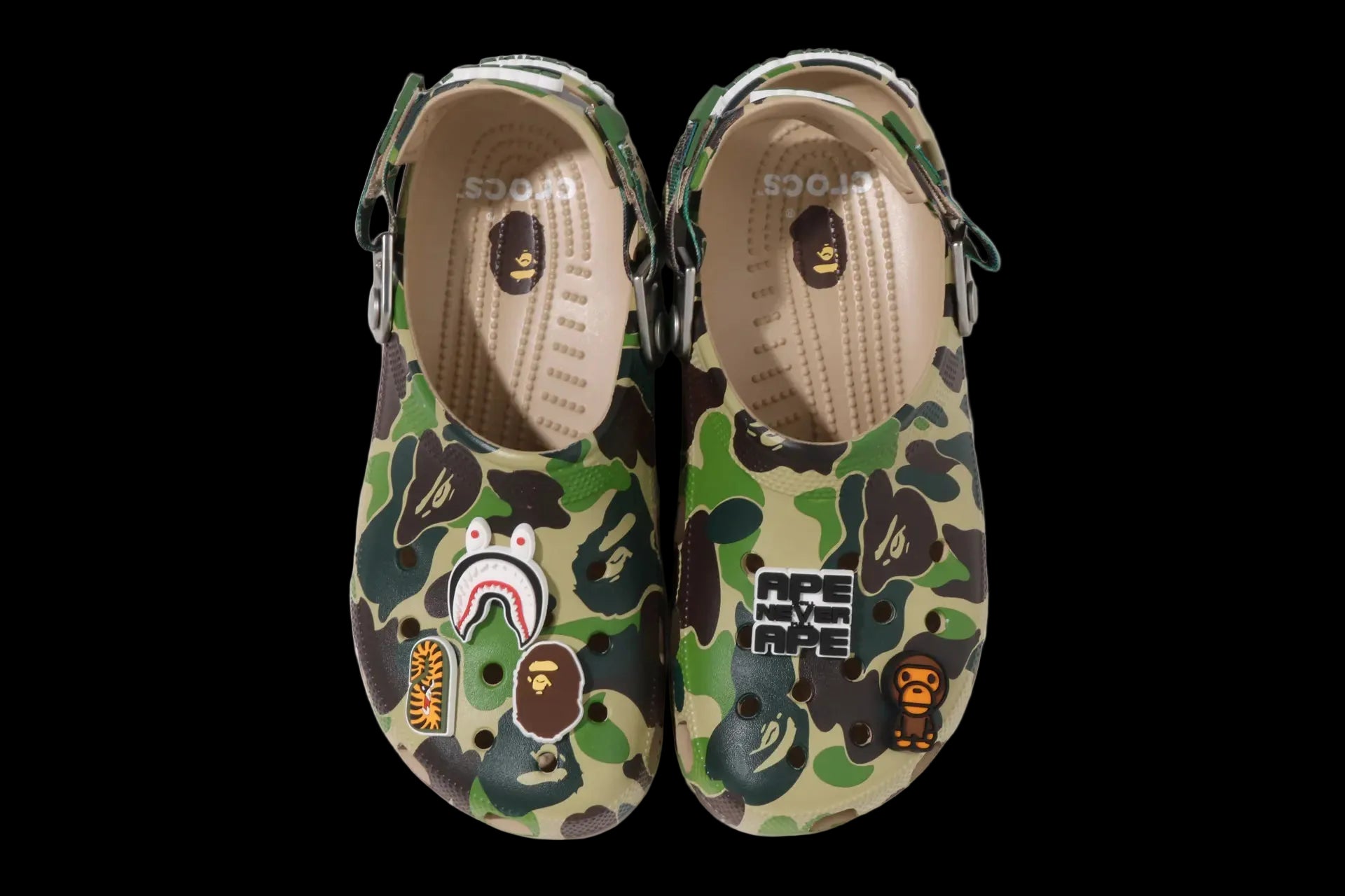 BAPE® X-CROCS CLOG "GREEN CAMO"