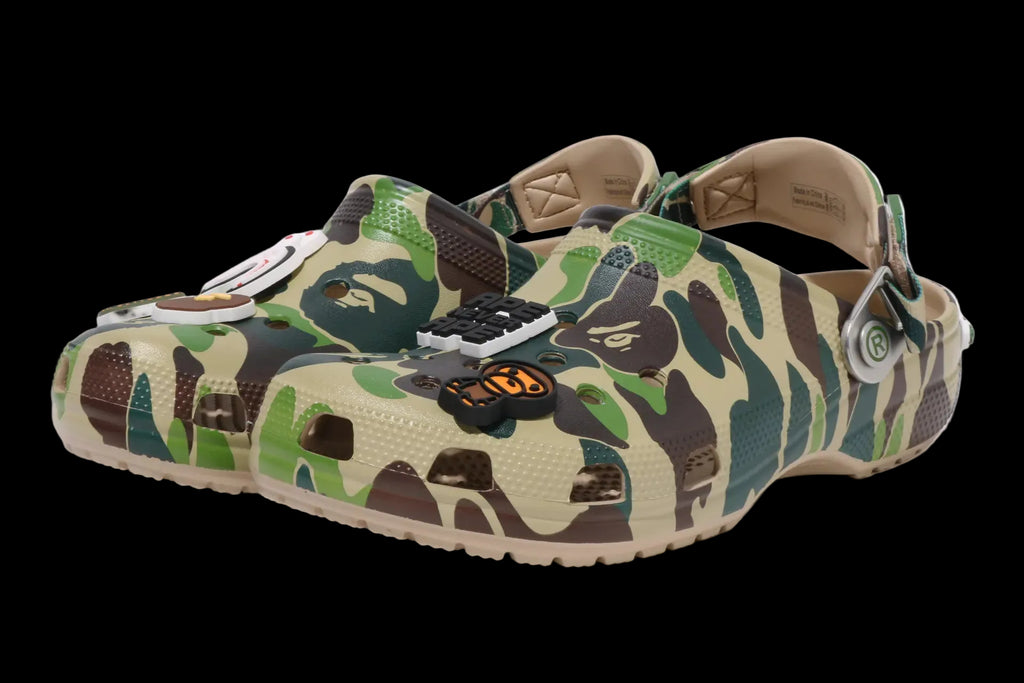 BAPE® X-CROCS CLOG "GREEN CAMO"