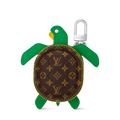 LV Turtle Pouch Bag Charm