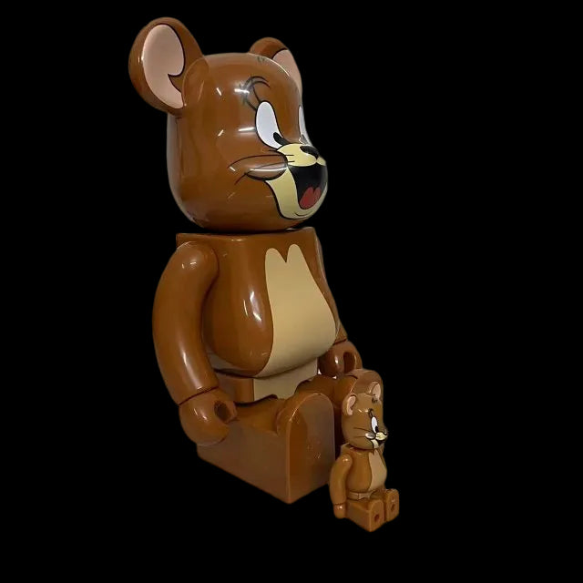 Bearbrick Tom and Jerry: Jerry Flocky 100% & 400% Set