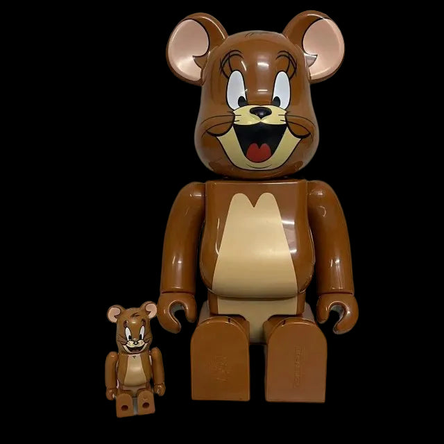 Bearbrick Tom and Jerry: Jerry Flocky 100% & 400% Set