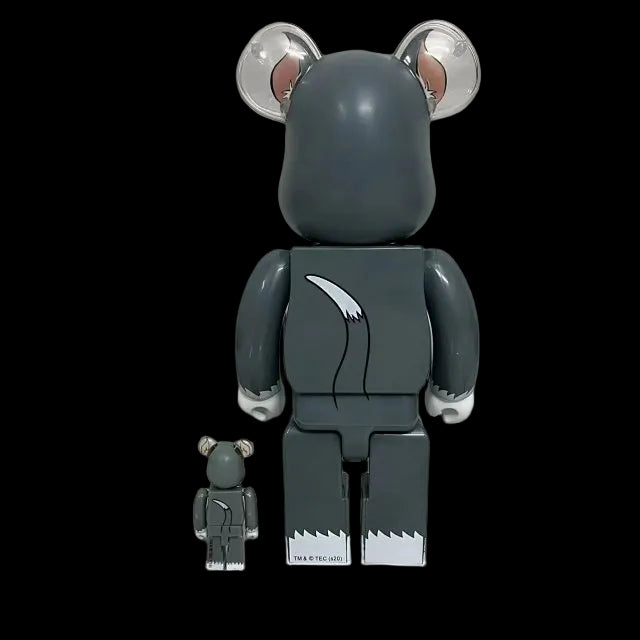 Bearbrick Tom and Jerry: Tom Flocky 100% & 400% Set