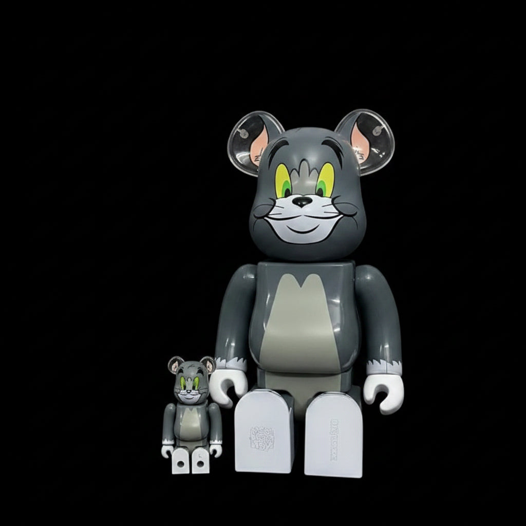 Bearbrick Tom and Jerry: Tom Flocky 100% & 400% Set