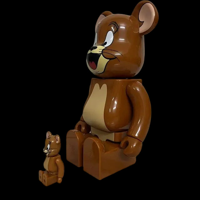 Bearbrick Tom and Jerry: Jerry Flocky 100% & 400% Set