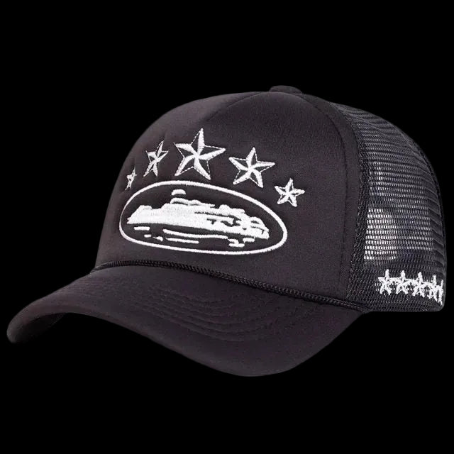 Corteiz 5 Starz Alcatraz Trucker "Black"