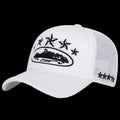 Corteiz 5 Starz Alcatraz Trucker White